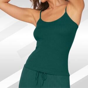 2/$30 Andie The Cami Waffle Tank Top Fern Size L | Soft & Casual Lounge Style